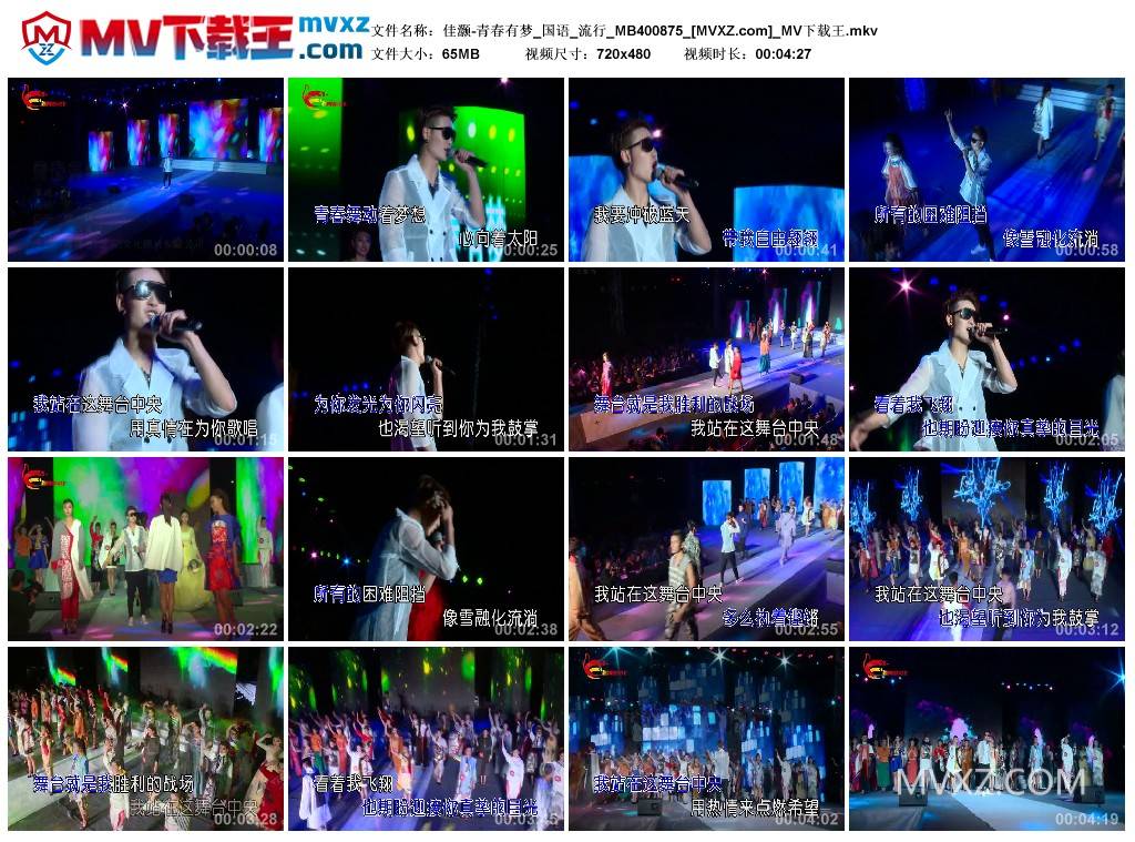 佳灏-青春有梦_国语_流行_MB400875